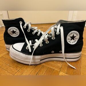 Platform High Top Converse - OG black